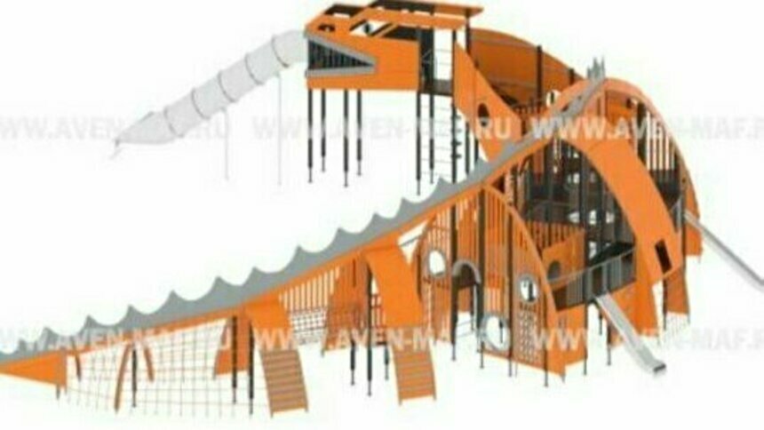 Власти Калининграда рассказали, когда в парке Макса Ашманна появится дракон, извергающий из пасти детей - Новости Калининграда | Фото взято из проектной документации