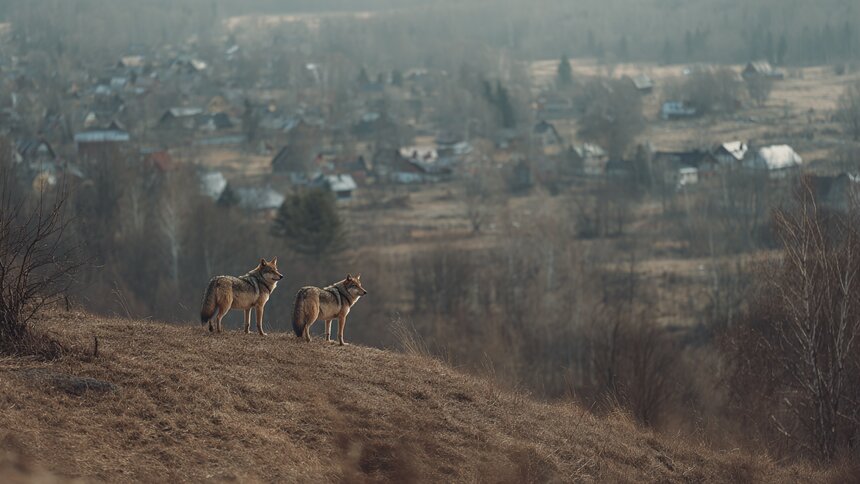 По старой памяти: эксперт рассказал, зачем в посёлок на Калининградском заливе наведались волки   - Новости Калининграда | Фото: иллюстрация «Клопс»