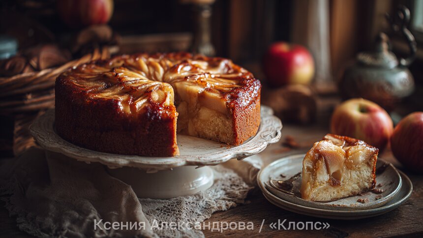 Уют в каждом кусочке: кулинары назвали секретный ингредиент для пышной и ароматной шарлотки     - Новости Калининграда | Иллюстрация: Ксения Александрова / «Клопс»