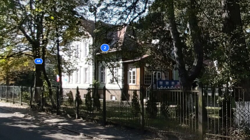 Вилла «мечта пролетария»: здание с садом на окраине Калининграда, где находится дом детского творчества, стало памятником - Новости Калининграда | Скриншот сервиса  «Яндекс.Карты»