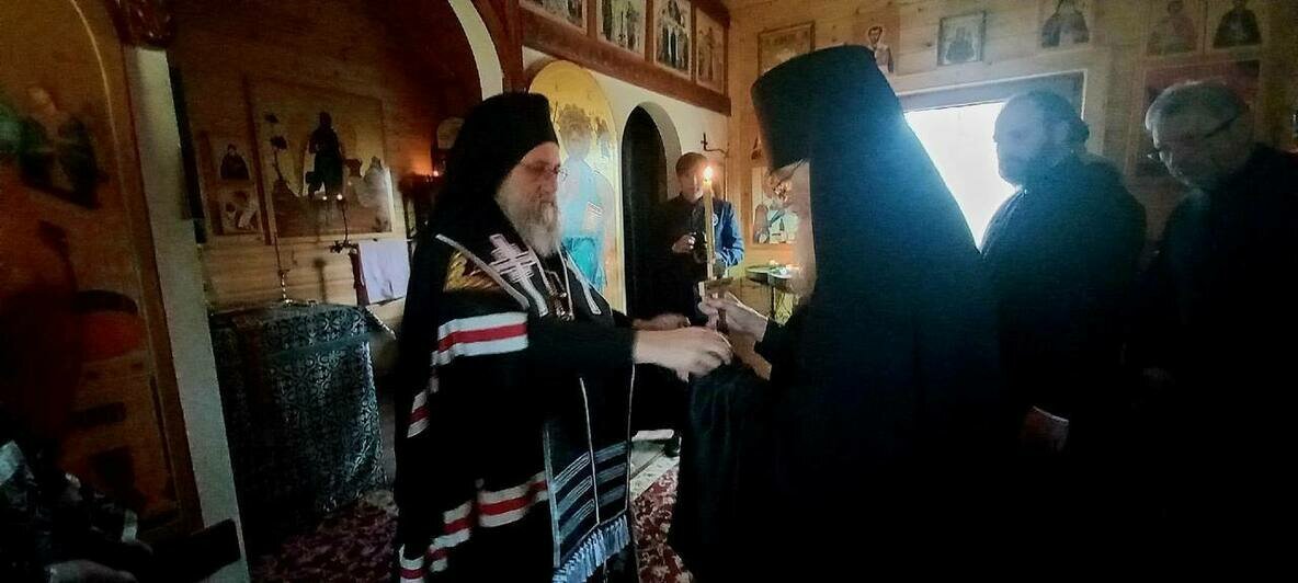 На Бальге постригли в иноки первого послушника области мужского скита (фото) - Новости Калининграда | Фото: епархия Калининграда