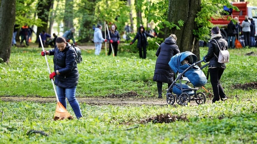 Калининградцев приглашают в парки на предпасхальный субботник и обещают бесплатные дровишки  - Новости Калининграда | Фото: архив «Клопс»