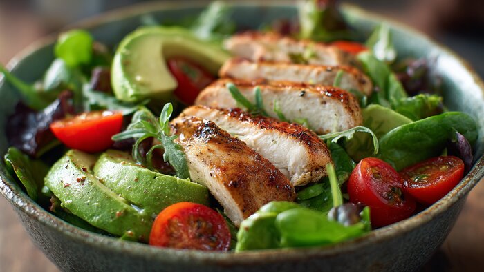 Приводим фигуру в порядок перед летним сезоном: 3 лёгких салата, которые одобрят диетолог и тренер   - Новости Калининграда | Иллюстрация: Ксения Александрова / Midjourney