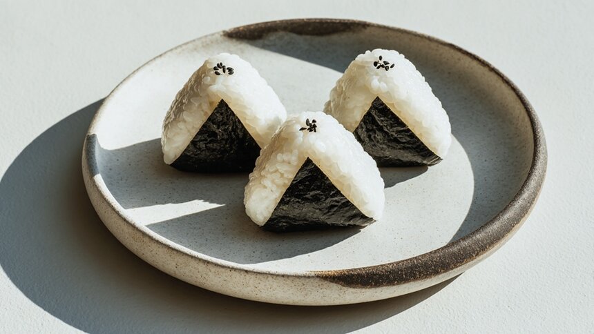 Рисовый треугольник с сюрпризом внутри: готовим японские онигири, которые удобно брать с собой куда угодно - Новости Калининграда | Иллюстрация: Ксения Александрова / «Клопс»