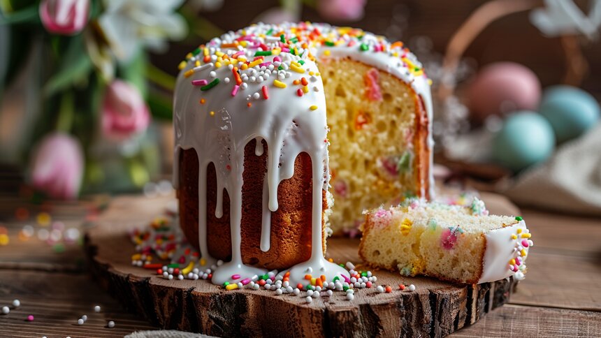 Обязательный атрибут Пасхи: как самостоятельно испечь мягкий кулич, который не засохнет на следующий день  - Новости Калининграда | Иллюстрация: Ксения Александрова / «Клопс»