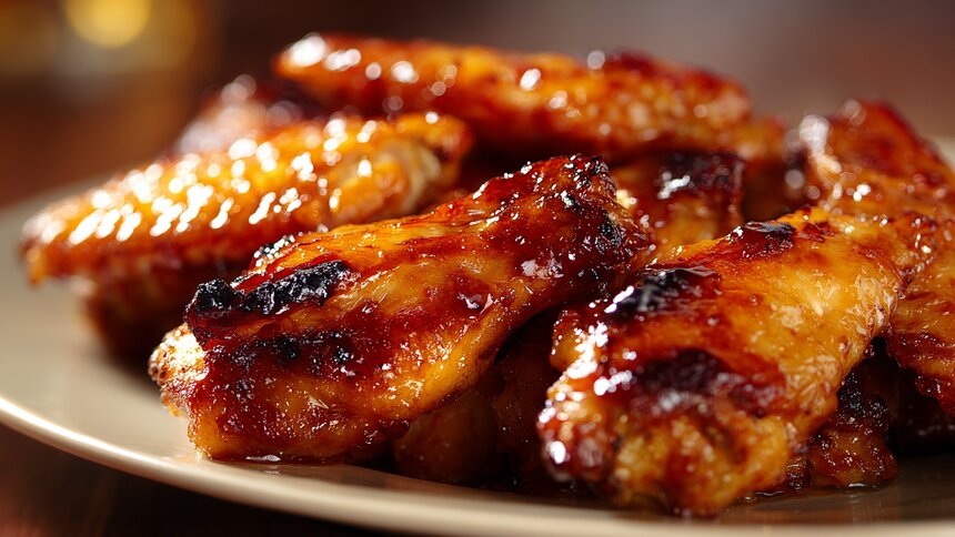 Блюдо с характером: пошаговый рецепт куриных крылышек в глазури с коньяком  - Новости Калининграда | Иллюстрация: Ксения Александрова / «Клопс»