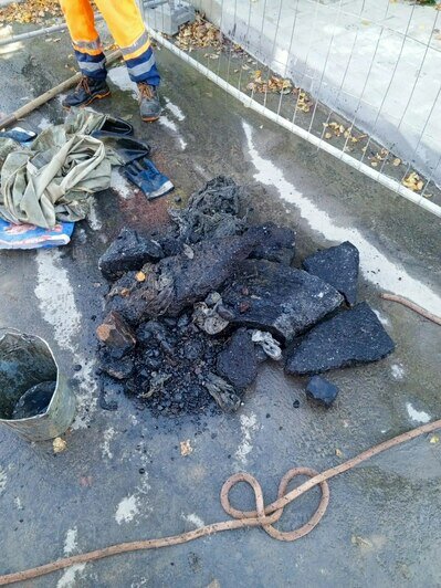 В Калининграде в канализации обнаружили куски асфальта и бетона  - Новости Калининграда | Фото: областное предприятие «Водоканал»