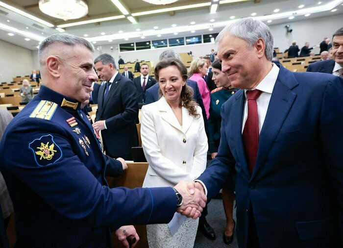 От Калининградской области в Государственную думу прошли Герой России Андрей Козлов  (на фото) и председатель Ассоциации военно-патриотических клубов Фёдор Михеев | Фото: Госдума РФ