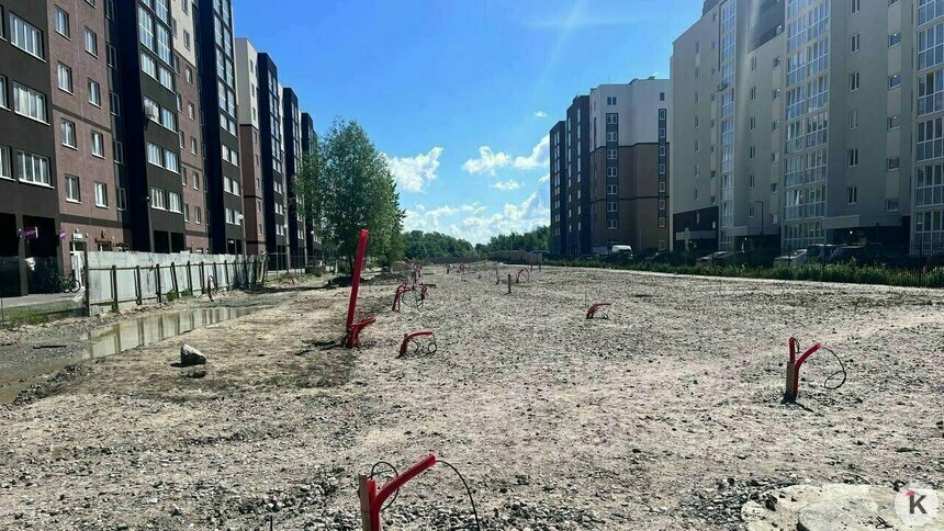 Пешеходную часть Борисовского бульвара закончат в этом году, дорогу будут строить позже - Новости Калининграда | Фото: архив «Клопс»