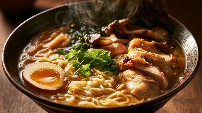 Самое уютное блюдо японской кухни, которое понравится каждому: готовим дома классический рамен с курицей и лапшой - Новости Калининграда | Иллюстрация: Ксения Александрова / «Клопс»