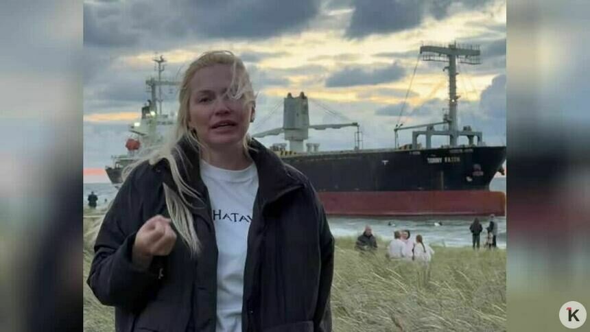 Зеваки, приезжающие в Янтарный поглазеть на сухогруз, кошмарят местный спа-комплекс (видео)   - Новости Калининграда | Скриншот видео: Кристина Гутак