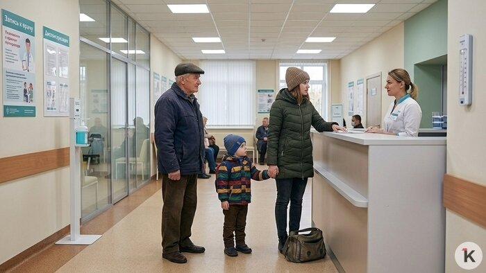 Ничей дедушка: калининградская молодая семья взяла на себя заботу об одиноком и беспомощном пожилом человеке   - Новости Калининграда | Иллюстрация: «Клопс» / нейросеть Gemini